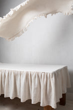 Load image into Gallery viewer, Wishing Metamorphosis - Ruffled Linen Tablecloth
